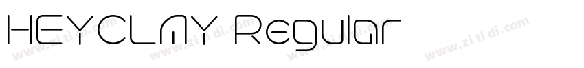 HEYCLAY Regular字体转换